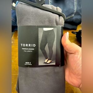 Torrid Size 4 Full Length leggings brand new with tags Dark Gray